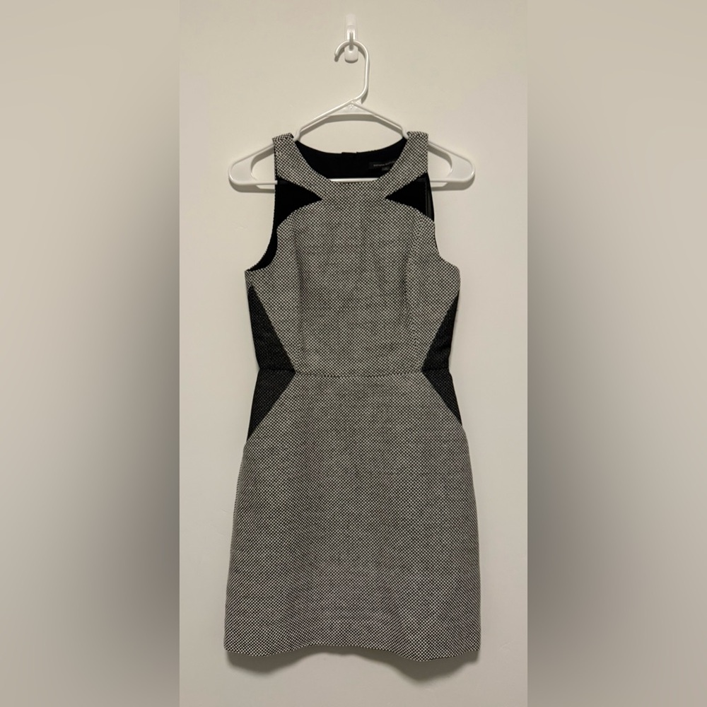 Banana Republic Black and Gray Mini Dress
